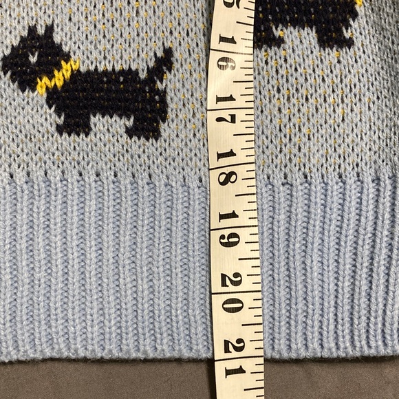 Stranger Things Blue Scottie Dog Sweater Medium M - Picture 9 of 12